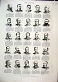 Original Old Antique Print 1886 Portraits Member House Commons Eighth Series