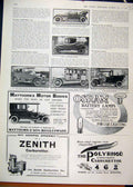 Original Old Antique Print 1911 Advert Osram Battery Lamps Maythorn Motor Bodies