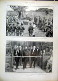 Original Old Antique Print 1897 Bechuanaland Rising Parliamentary Money Lending