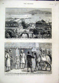 Original Old Antique Print Prince Waldemar West Indies Amalia 1879 Kushi Yakoob
