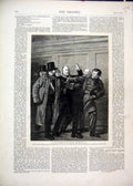 Original Old Antique Print 1877 Dupin Seized Representatives Scarf Neck Violence
