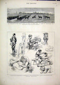 Old Antique Print 1884 Russian Industries Lace Pearl Potter Soudan Pasha 19th