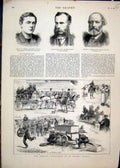 Old Antique Print 1879 Fire Brigade Competition Peter Thanet Marter Guard 19th
