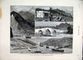 Original Old Antique Print 1879 British Fleet Mediterranean Bridge Touzla Athos