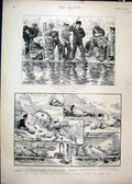 Original Old Antique Print Finsteraarhorn 1897 Sport Blackheath Bedroom Kitchen