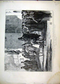 Original Old Antique Print Story Benson 1897 Monks Father Priketes Horse 19th