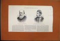Original Old Antique Print 1888 Rev Charles Rhind Clarence Lindsay Portraits
