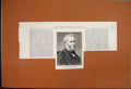 Original Old Antique Print 1882 Late Samuel Gurney Society Friends Portrait Text