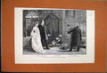 Original Old Antique Print 1888 Scene The Monks Room Globe Theatre Erne Zoroff