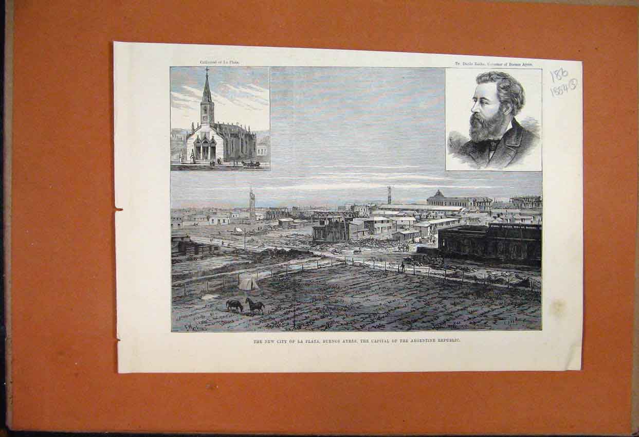 Original Old Antique Print 1867 Lord Mayor Guildhall Fire Saving Awards Firemen