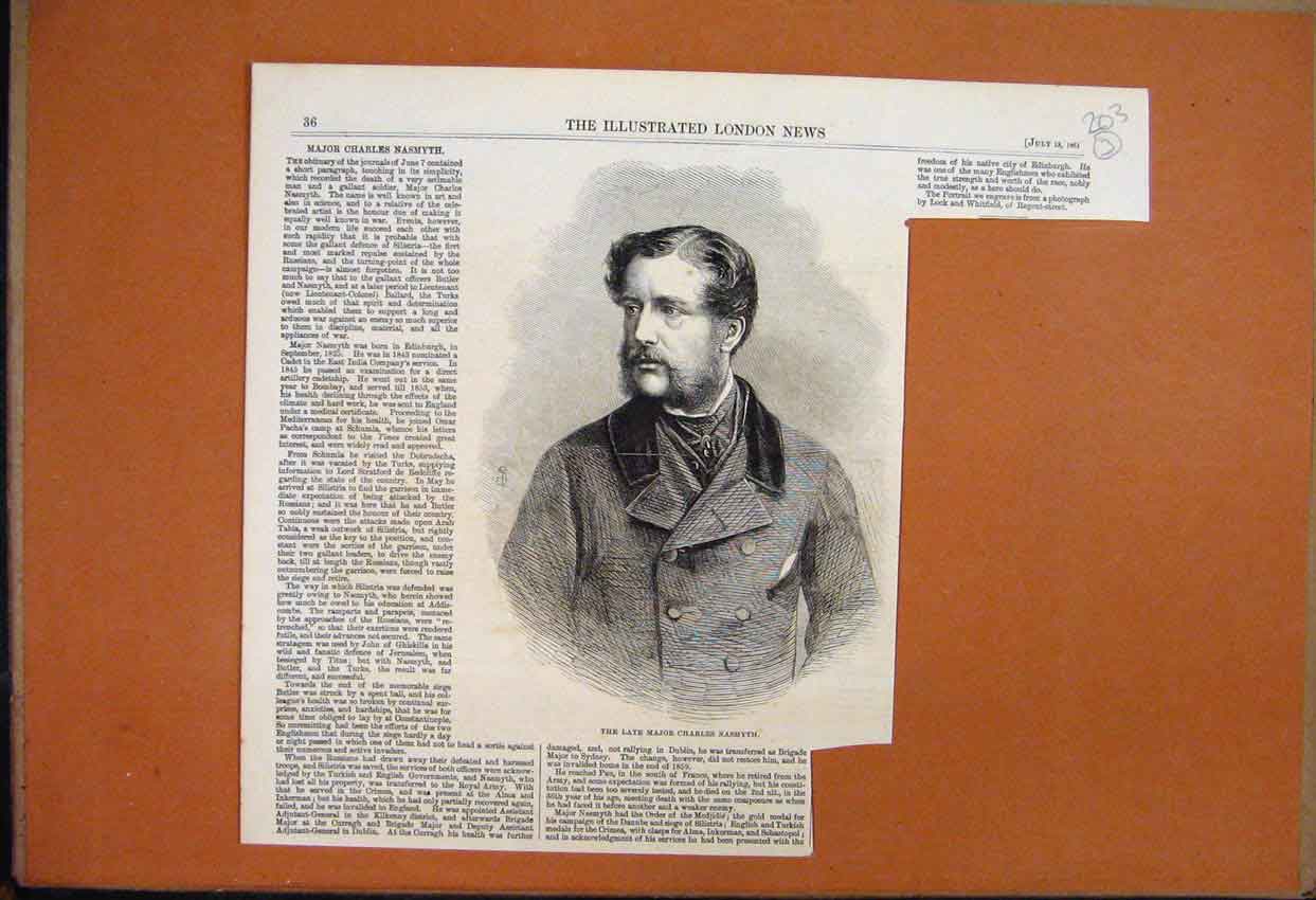 Original Old Antique Print 1882 Ambulance Drill Guildhall Stretcher Certificates
