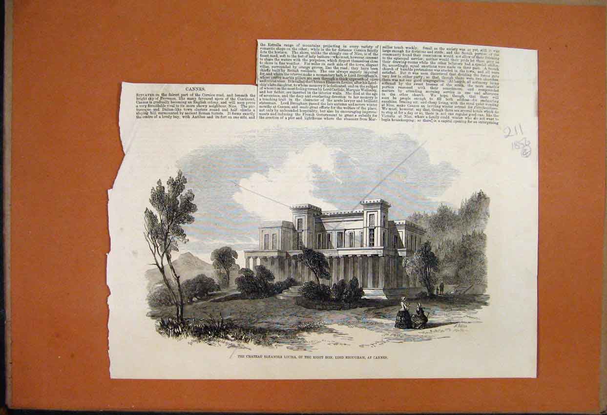 Original Old Antique Print 1856 Vengeance Cesarewitch Winner Horse Jockey 19th