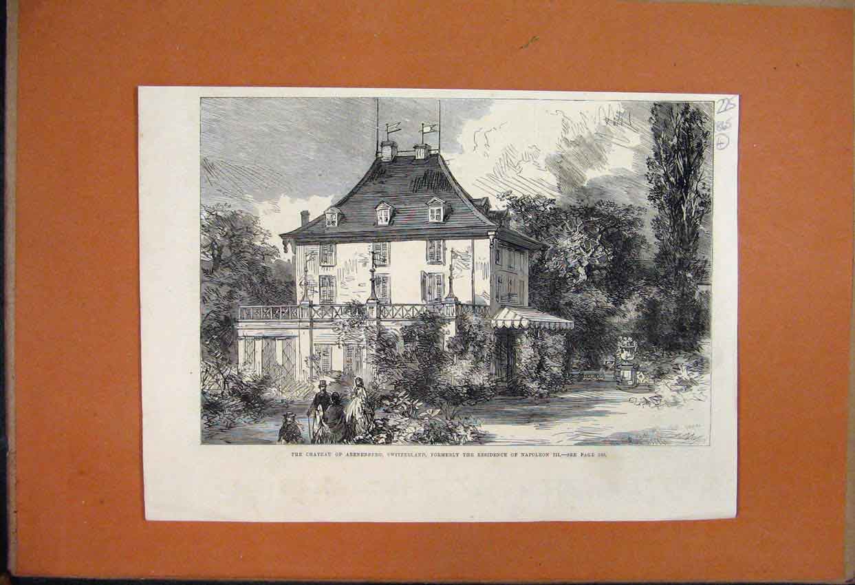 Original Old Antique Print 1865 Franz Liszt Conductor New Oratorio Pesth 19th