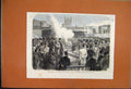 Original Old Antique Print 1865 Pilgrims In Sight Rome Lehmann Royal Academy