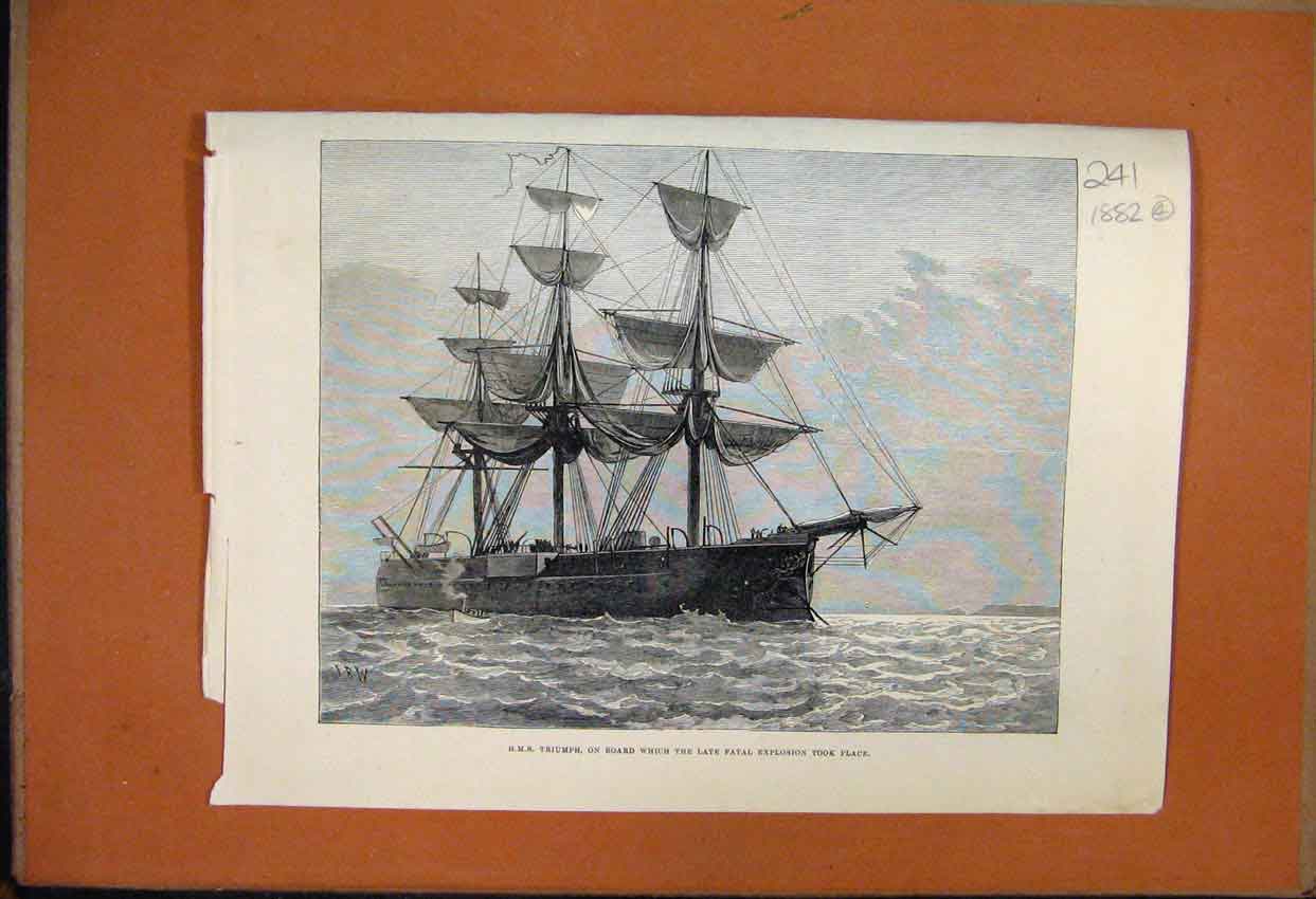 Original Old Antique Print 1882 Late Mr Bernal Osborne Portrait Count Orsay 19th