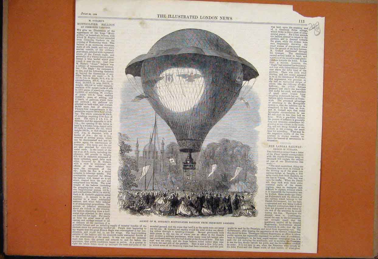 Original Old Antique Print 1855 Fox Hunting Horses Riders Jumping Streams Hounds