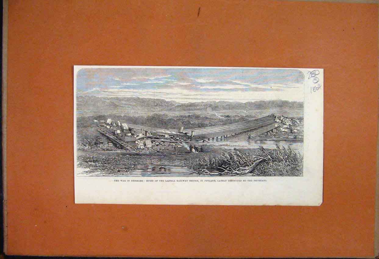 Original Old Antique Print 1864 Ascent M Godards Montgolfier Balloon Cremorne