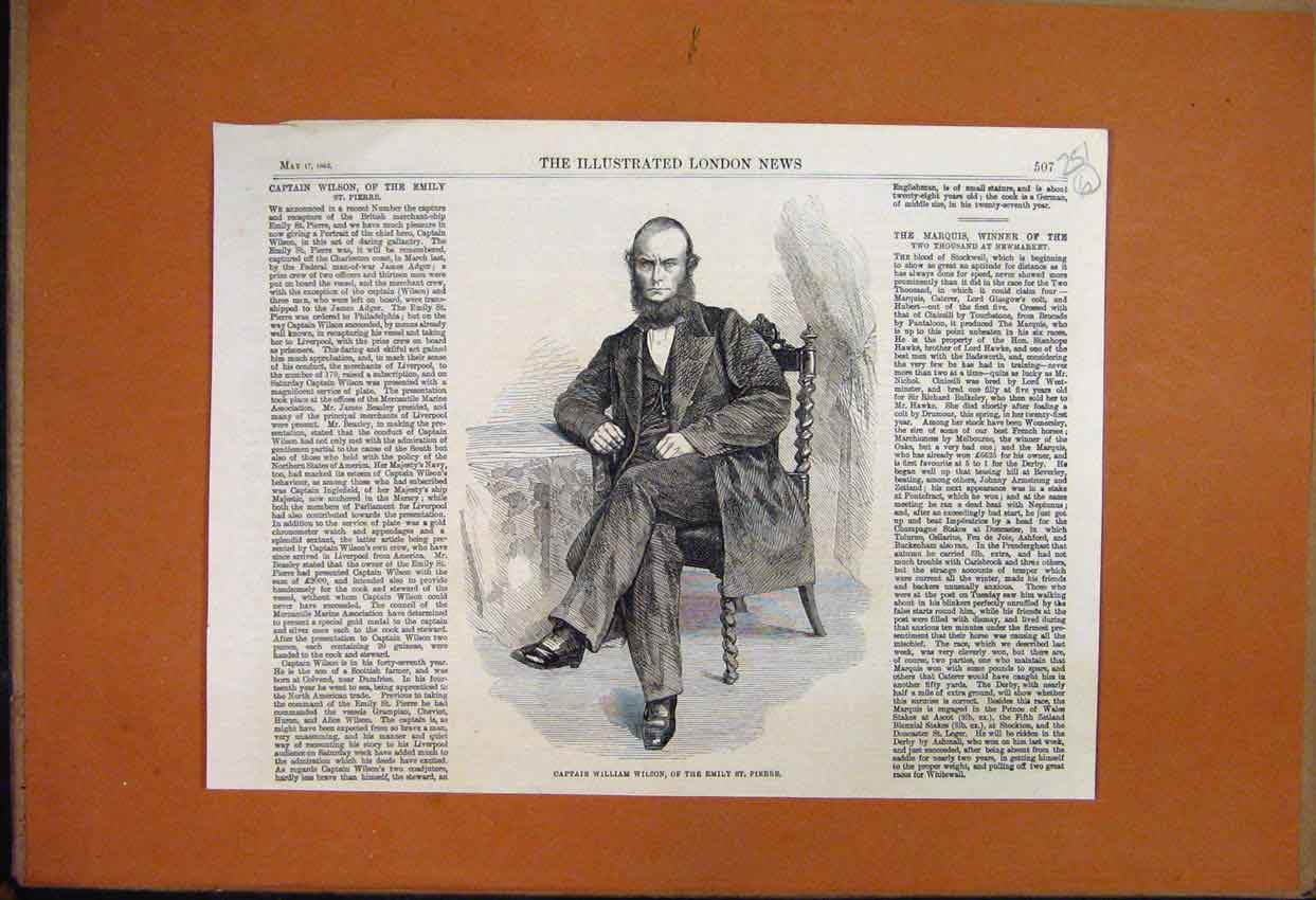 Original Old Antique Print 1864 War Denmark Ruins Langaa Railway Bridge Jutland