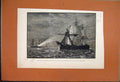 Original Old Antique Print 1882 Shotover Derby Winner Racehorse 19th