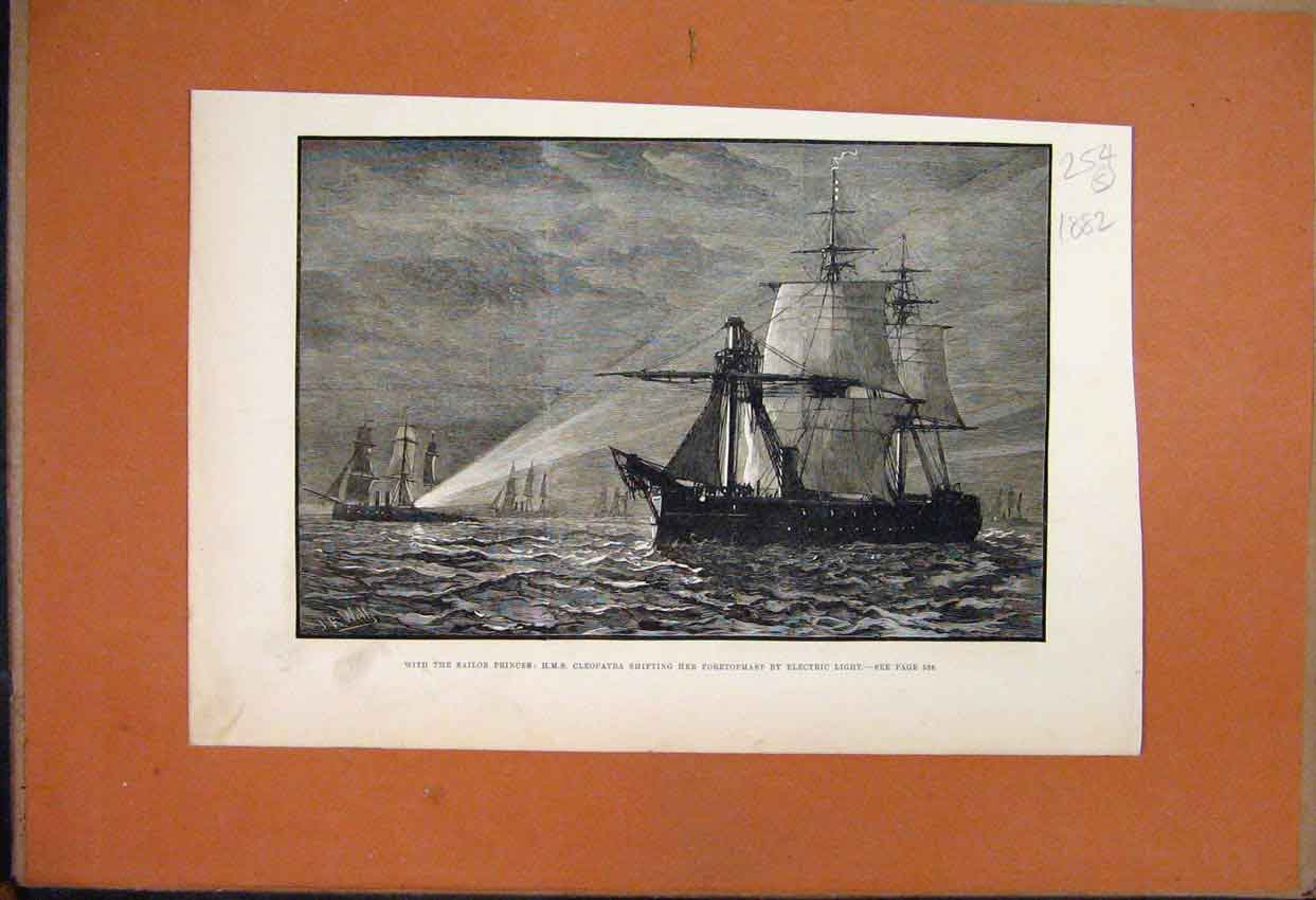 Original Old Antique Print 1882 Shotover Derby Winner Racehorse 19th