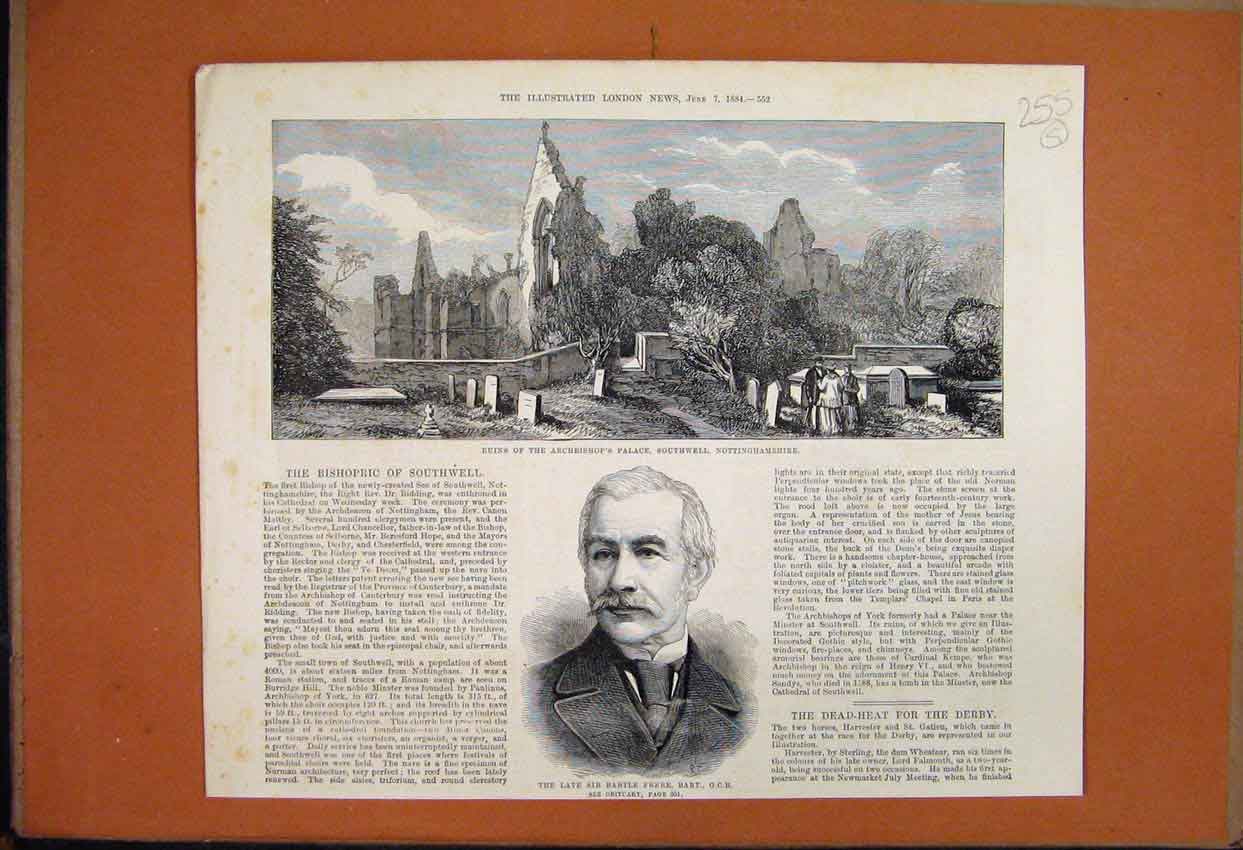 Original Old Antique Print 1882 Sailor Princes Hms Cleopatra Foretopmast Light