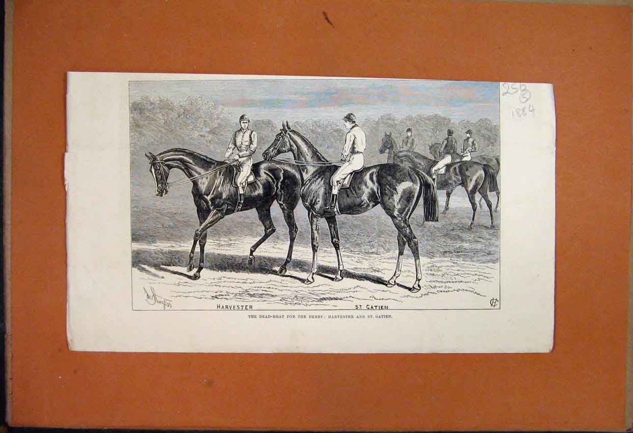 Original Old Antique Print 1884 Ruins Archbishops Palace Southwell Bartle Frere