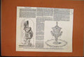 Original Old Antique Print 1850 Madras Testimonial Robert Dick Royal Highlander