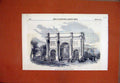 Old Antique Print Marble Arch Cumberland-Gate Hyde Park Horse Trees 1851 19th