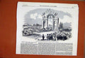 Old Antique Print 1857 Queen Receiving Keys City Aberdeen Victoria Arch 19th