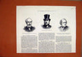 Original Old Antique Print 1883 Portrait Prince Batthyany Leitch General Scott