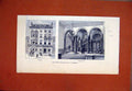 Old Antique Print 1884 Scottish Conservative Club Edinburgh Entrance Hall 19th
