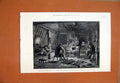 Original Old Antique Print Jeannette Expedition 1882 Hut Lena Mouth Danehauer
