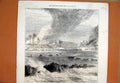 Original Old Antique Print 1873 War GCoast Destruction Ampenee Akimfoo 19th