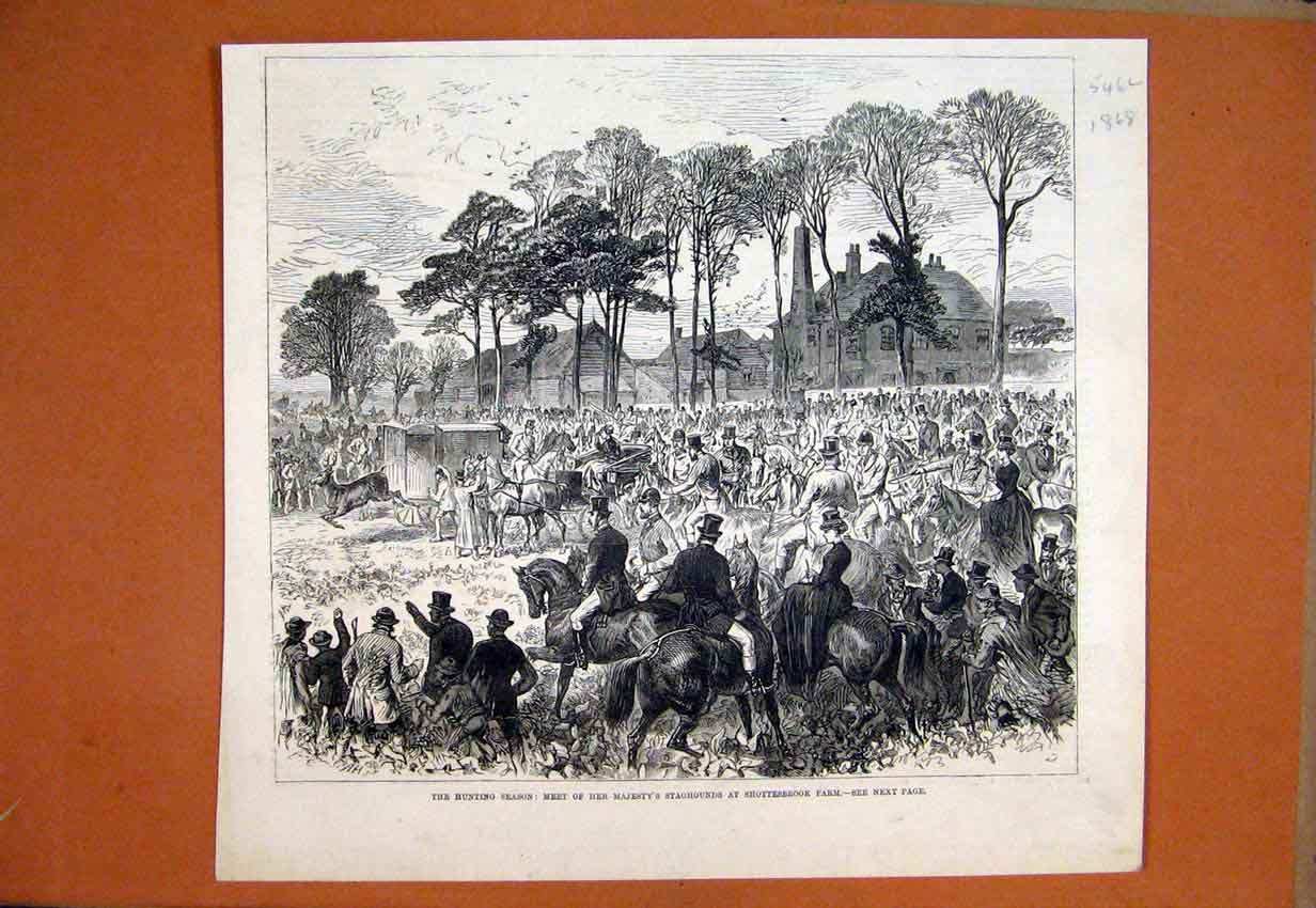 Original Old Antique Print 1880 Union Company Steam-Ship Trojan Cape Mail Line