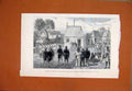 Old Antique Print Reception British Naval Officers Mohabo Madagascar 1881 19th