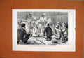 Original Old Antique Print 1882 Evidence Arabi Trial Village Lake Menzaleh 19th