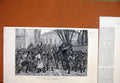 Old Antique Print 1888 Riots Bucharest Dispersing Rioters Street Sketch 19th