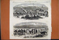 Original Old Antique Print 1865 William Thompson Brigadier General Carey Camp
