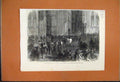Original Old Antique Print Westminster Hall Division Reform Bill 1866 Victorian