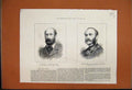 Original Old Antique Print Portrait Colonel Colley 1873 Northey Rifles Zulu War
