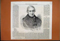 Original Old Antique Print 1869 Portrait Lord Broughton Whig Governments 19th
