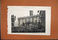 Original Old Antique Print Death Garibaldi 1882 Conveying Bust Capitol Rome 19th