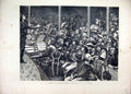 Old Antique Print 1871 Sketch Concert Poor Italians London Music Singing 19th