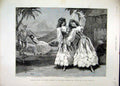Old Antique Print 1891 Robinson Crusoe Chelsea Barrcks Burlesque Theatre 19th