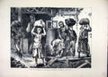 Original Old Antique Print 1871 Brickyards England Children Carrying Clay 19th