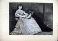 Original Old Antique Print 1871 Adelina Patti Desdemona Actress Fine Art 19th