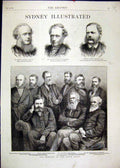 Old Antique Print 1880 Ministry South Wales Australia Watson Baker Alfred 19th