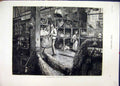 Original Old Antique Print 1876 Leadenhall Poultry Market Birds Cages Sale 19th