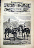 Original Old Antique Print 1875 Horses Winners Metropolitan Epsom Dalham Hampton