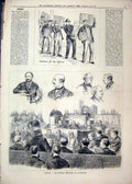 Original Old Antique Print Lawson Labouchere Guildhall Court-Room 1879 Evidence